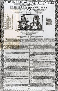 Déclaration du mariage de Frédéric V et Élisabeth de Bohême - English School